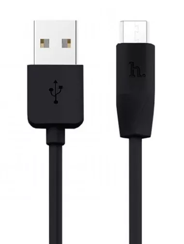 Кабель Hoco X1 Rapid Charging USB-A - Lightning 12w 2.4a 1м cable Black - фото 1