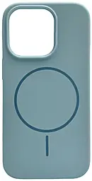 Чохол Silicone Case Full Fine Ring MagSafe для Apple iPhone 16 Pro Max Sky Blue - фото Чохол Silicone Case Full Fine Ring MagSafe для Apple iPhone 16 Pro Max Sky Blue