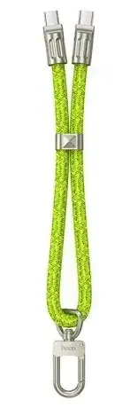 Кабель Hoco GH5 USB Type-C - Type-C 60w 3a 0.21м PD cable Green - фото 2