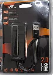 USB хаб Frime 4хUSB2.0 Hub Black (FH-20010) - миниатюра 4