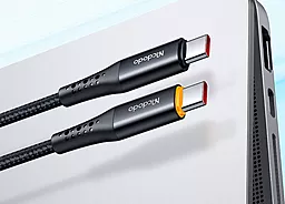 Кабель USB PD McDodo Nest Series Auto Power Off 100W 5A 1.2M USB Type-C - Type-C Cable Black (CA-3460) - миниатюра 5