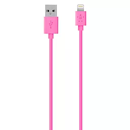Кабель USB Belkin Lightning to USB ChargeSync Cable for iPhone 1.2m Pink (F8J023bt04-PNK) - миниатюра 2