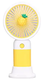 Портативный вентилятор NICHOSI FT-310 с подставкой детский Yellow Pineapple - фото Портативный вентилятор NICHOSI FT-310 с подставкой детский Yellow Pineapple