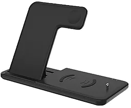 Беспроводная док-станция EasyLife 4-in-1 15w wireless charger black - фото Беспроводная док-станция EasyLife 4-in-1 15w wireless charger black