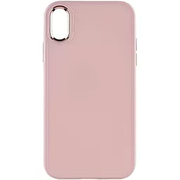 Чехол Epik TPU Bonbon Metal Style для Apple iPhone XR (6.1") Розовый / Light pink