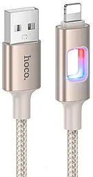 Кабель Hoco U144 USB-A - Lightning 12w 2.4a 1.2м cable Gold - фото Кабель Hoco U144 USB-A - Lightning 12w 2.4a 1.2м cable Gold