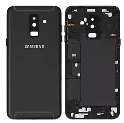 Задняя крышка корпуса Samsung Galaxy A6 Plus 2018 A605F со стеклом камеры Black