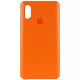 Чехол 1TOUCH AHIMSA PU Leather Case Logo (A) Apple iPhone XS Max Orange