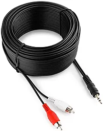 Аудіо кабель Gembird Aux mini Jack 3.5 mm - 2хRCA M/M Cable 20 м black (CCA-458-20M) - мініатюра 2