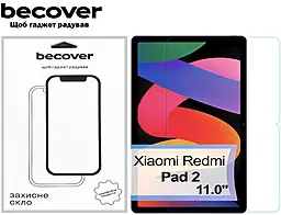 Захисне скло BeCover для Xiaomi Redmi Pad 2 11.0" (713570) - фото Захисне скло BeCover для Xiaomi Redmi Pad 2 11.0" (713570)