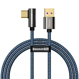 USB Кабель Baseus Legend Series Elbow Fast Charging 66w 6a 2m USB Type-C cable blue (CACS000503)