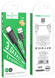 Кабель Hoco X88 Gratified USB-A - Type-C 15w 3a 1м cable Black - мініатюра 5 Кабель Hoco X88 Gratified USB-A - Type-C 15w 3a 1м cable Black - мініатюра 5