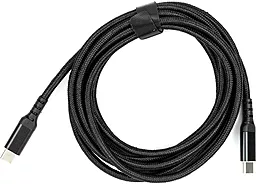 Кабель USB PD San Guan CA914104 60W 3M USB Type-C - Type-C Cable Black - миниатюра 3