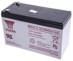 Акумуляторна батарея Yuasa 12V 9Ah (NPW45-12) - мініатюра 3