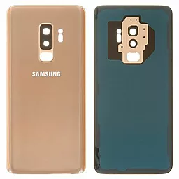 Задняя крышка корпуса Samsung Galaxy S9 Plus G965 со стеклом камеры Sunrise Gold - фото Задняя крышка корпуса Samsung Galaxy S9 Plus G965 со стеклом камеры Sunrise Gold