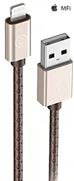 USB Кабель Lab.C Lightning Leather Cable A.L Champagne Gold (1.8 m) (LABC-511-GD)