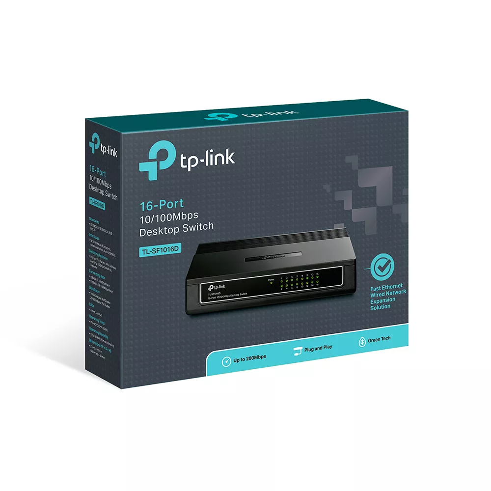 Коммутатор (світч) TP-Link TL-SF1016D - фото 4