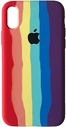 Чохол 1TOUCH Silicone Case Full для Apple iPhone XS Max Rainbow 2