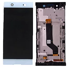 Дисплей Sony Xperia XA1 Ultra (G3212, G3221, G3223, G3226) з тачскріном і рамкою, оригінал, White