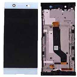 Дисплей Sony Xperia XA1 Ultra с тачскрином и рамкой, оригинал, White - фото Дисплей Sony Xperia XA1 Ultra с тачскрином и рамкой, оригинал, White