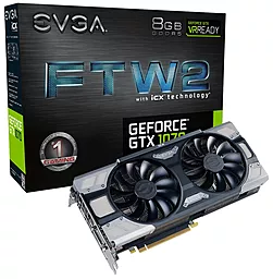 Видеокарта EVGA GeForce GTX 1070 FTW2 GAMING (08G-P4-6676-KR)