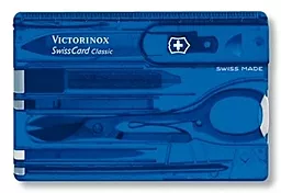 Мультитул Victorinox Swisscard (0.7122.T2) Синий полупрозрачный