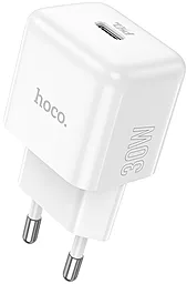 Сетевое зарядное устройство Hoco N32 30w PD USB-C charger white - фото Сетевое зарядное устройство Hoco N32 30w PD USB-C charger white