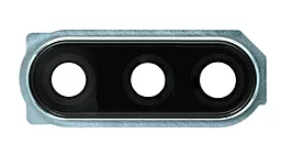Стекло камеры Sony Xperia 5 J9210 с рамкой Silver - фото Стекло камеры Sony Xperia 5 J9210 с рамкой Silver