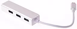 Адаптер Upex USB Type-C — USB2.0x3/RJ45 (UP10114) - миниатюра 2