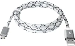 Кабель Defender USB-A - micro USB 12w 2.4a 1м cable Gray (87554) - фото Кабель Defender USB-A - micro USB 12w 2.4a 1м cable Gray (87554)