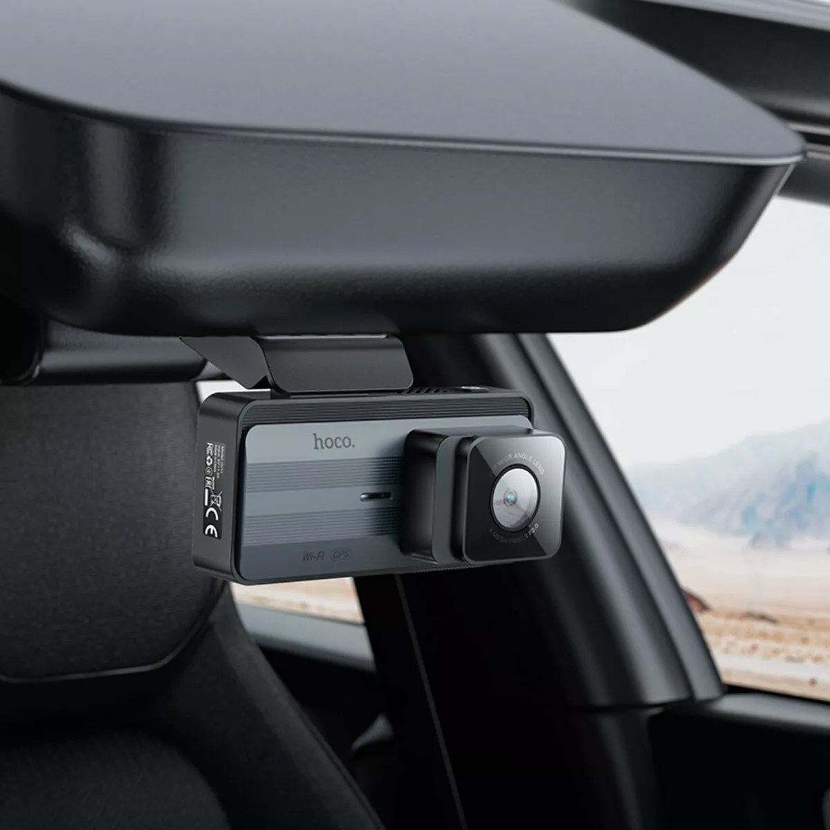 Видеорегистратор Hoco DV11 2K display GPS Silvery Gray - фото 8