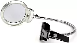 Лупа на прищепке Magnifier 15120-A 90мм/2х-6х