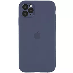 Чехол Silicone Case Full Camera for Apple IPhone 12 Pro Max Lavender Gray