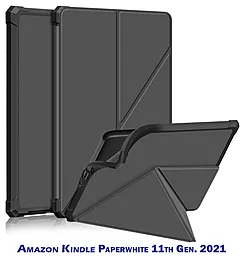 Чехол для планшета BeCover Ultra Slim Origami для Amazon Kindle Paperwhite 11th Gen. 2021 Gray (707221) - фото Чехол для планшета BeCover Ultra Slim Origami для Amazon Kindle Paperwhite 11th Gen. 2021 Gray (707221)