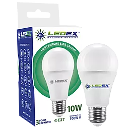 Светодиодная лампа LedEX A55 10W 4000К 220V E27 (100631) - миниатюра 2