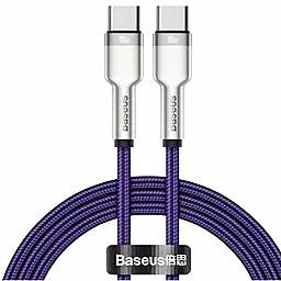 USB PD Кабель Baseus Cafule 20V 5A USB Type-C - Type-C Cable Purple (CATJK-C05)