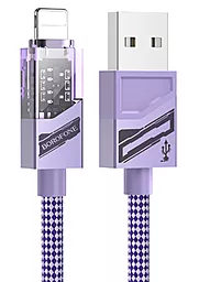 Кабель USB Borofone BU42 Octavia 12w 2.4a 1.2m Lightning cable purple