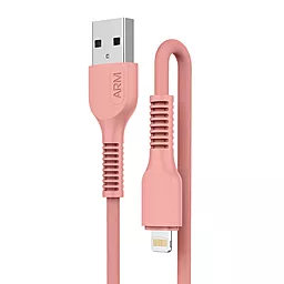 Кабель ArmorStandart USB-A - Lightning 12w 2.4a 1м cable Peach (ARM65286) - фото Кабель ArmorStandart USB-A - Lightning 12w 2.4a 1м cable Peach (ARM65286)
