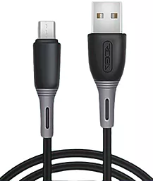 Кабель Ridea RC-M113 Spring USB-A - micro USB 15w 3a 1м cable Black - фото Кабель Ridea RC-M113 Spring USB-A - micro USB 15w 3a 1м cable Black