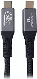 USB 4 HD/PD Кабель Cablexpert 40gbps 8K 60hz 240w 5a 1.5m USB Type-C - Type-C cable black (CCBP-USB4-CMCM240-1.5M)