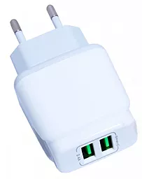 Сетевое зарядное устройство Veron AD-22 2.4a 2xUSB-A ports charger white