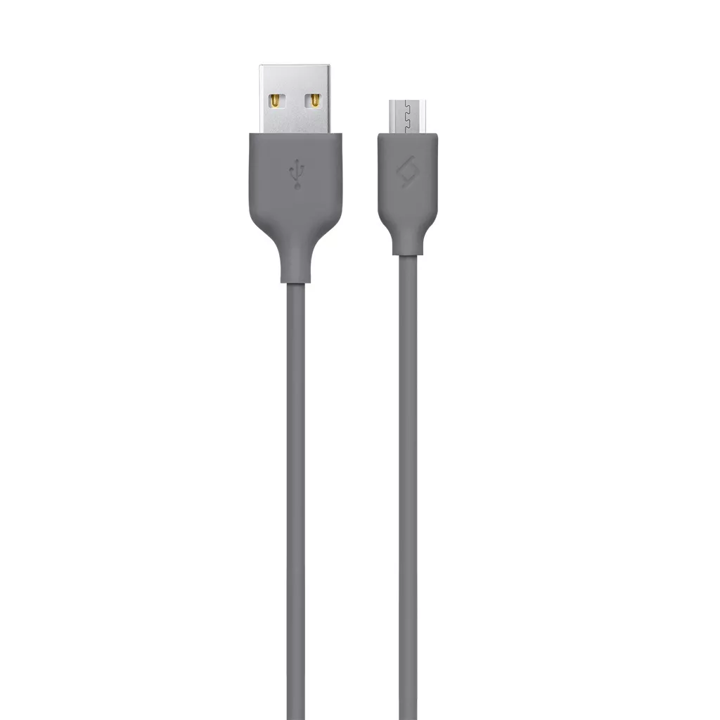Кабель Ttec USB-A - micro USB 12w 2.4a 1.2м cable Grey (2DK7530GR) - фото 1