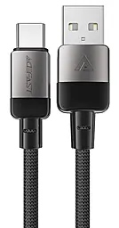 Кабель AceFast C9-04 USB-A - Type-C 15w 3a 1.2м cable Black - фото Кабель AceFast C9-04 USB-A - Type-C 15w 3a 1.2м cable Black