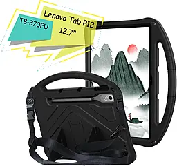 Чехол для планшета BeCover Protected Cover с креплением для Lenovo Tab P12 12.7" TB-370FU Black (713102) - фото Чехол для планшета BeCover Protected Cover с креплением для Lenovo Tab P12 12.7" TB-370FU Black (713102)