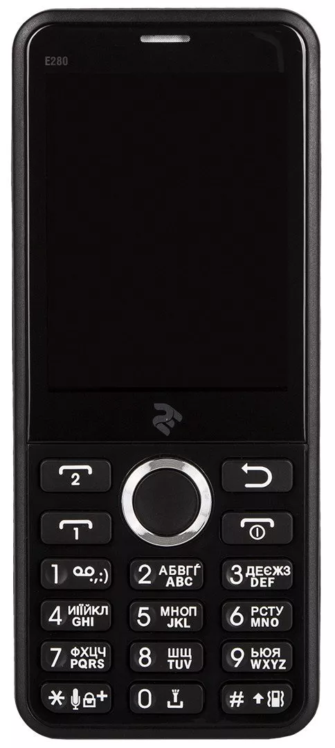 Мобильный телефон 2E E280 2018 Dual Sim Black - фото 1