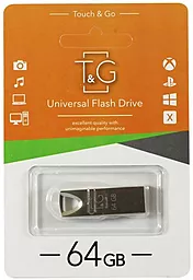 Флешка T&G Metal Series 64GB USB 2.0 (TG117SL-64G) Silver - фото Флешка T&G Metal Series 64GB USB 2.0 (TG117SL-64G) Silver