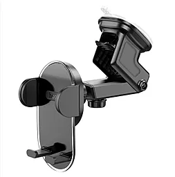 Держатель Hoco H3 Shiny Press Type Black - миниатюра 3 Держатель Hoco H3 Shiny Press Type Black - миниатюра 3