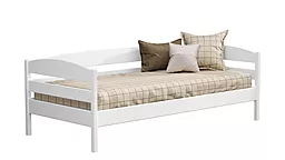 Кровать деревянная Нота Плюс, Щит 90х200, Усиленный (ламели через 2,5см), 107 (белый)