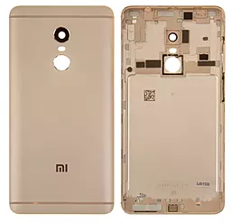 Задняя крышка корпуса Xiaomi Redmi Note 4 MediaTek со стеклом камеры Original Gold