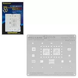 BGA трафарет (для реболлинга) Mechanic S24-58 HI kirin 910T / HI 6620 CPU - фото BGA трафарет (для реболлинга) Mechanic S24-58 HI kirin 910T / HI 6620 CPU